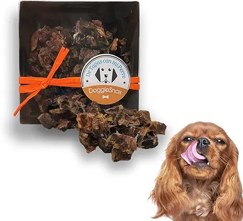 Snacks para Perros Naturales de Daditos Pulmón Vacuno Chuches Y Golosinas para Perros, Gatos Y Hurones. Premios Ideales para La Educacion del Cachorro. Doggiesnax De Tapas Con Mi Perro  