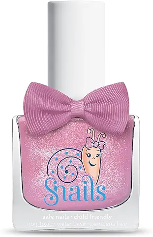 Snails Glitter Bomb - Esmalte de Uñas a base de Agua, Color Rosa, 10,5 ml  