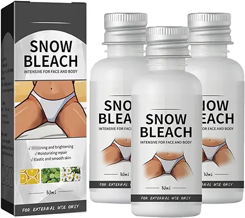 Snow Bleach Cream for Private Area, 30ml Crema para Aclarar la piel y Eliminar la piel Oscura de, Blanqueador de la piel para la piel Oscura y el Cuerpo de la Cara, 3pcs  