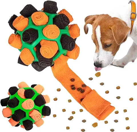 Snuffle Ball,Manta Olfativa Perro,Bola de Rapé para Perros,Interactive Dog Toys,Juego de Inteligencia para Perros,Juegos Olfativos para Perros  