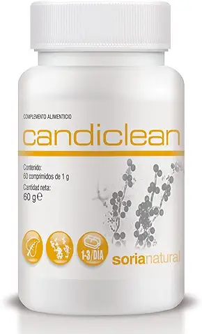 Soria Natural Candiclean - Ayuda a Combatir y Prevenir Cándidas - Fórmula Natural y Potente - Refuerza el Sistema Inmunológico - 60 Comprimidos  