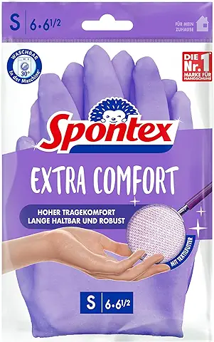 Spontex Guantes para el Hogar con Forro Textil Suave  