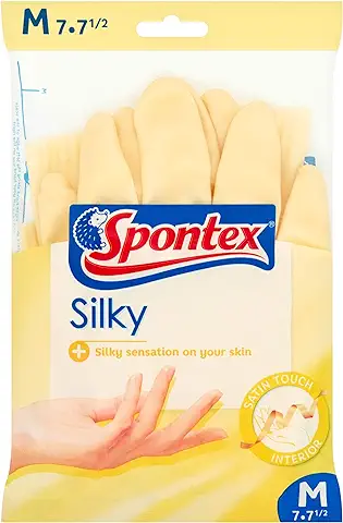 Spontex Guantes Sedosos, Medianos, 1 par  