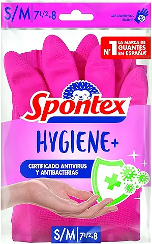 Spontex Hygiene+ T/S-M Guantes Reutilizables  
