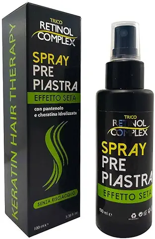 Spray Protector de Calor con Efecto seda con Pantenol y Queratina Hidrolizada - Spray Protector Termico para el Cabello  