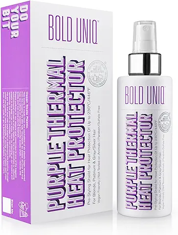 Spray Protector para Cabello Rubio, Platino, Ceniza y Gris - Protección Térmica, Reduce los Tonos Amarillos y Amarillentos - Protege el Cabello Seco, Dañado, Encrespado y Rizado del Calor  