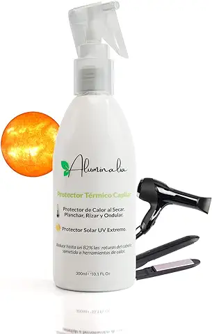 Spray Protector Termico Cabello - Protector de Calor para el Pelo para el uso de Plancha, Secador o Rizadores - Protector Solar Cabello y Radiaciones UV del Sol (300 ml)  