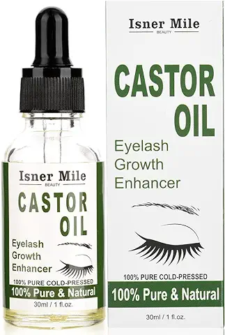 Sérum de Crecimiento de Pestañas de Aceite Prensado en Frío con Tubo de Máscara, Puro y Natural, el Mejor Tratamiento para Las Pestañas, Cabello, Cejas: Aumenta el Crecimiento - con Kit  