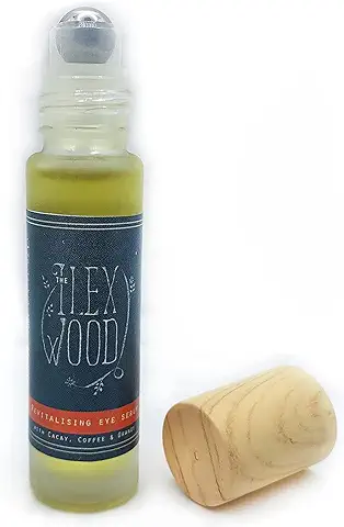 Sérum Revitalizante para ojos con Cacay, Café y Naranja, 10 ml. Un Suero para ojos Antienvejecimiento Vegano Totalmente Natural con Incienso, Eucalipto, Tomillo, Bergamota y Naranja  
