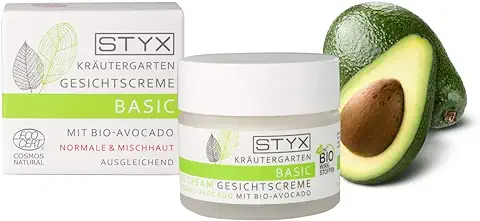 STYX Crema Facial Básica con Aguacate Orgánico de Hierbas Garden, 50 ml, COSMOS  