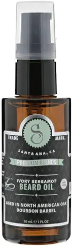 Suavecito Premium Blends Beard Oil, Leave-In Beard Conditioner For Softening Hair, Hydrating Skin, Eliminating Beard Dandruff, Healthy Beard Growth, Ivory Bergamot Fragrance, 1 Fl Oz/28g  
