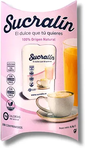 SUCRALIN® – Edulcorante Sucralosa Comprimidos 150 und. |100% Natural | Auténtico Sabor de Azúcar | 0% Calorías | Para Todas las Dietas | Sustituto del Azúcar |  