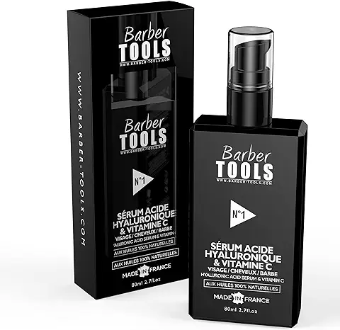 Suero Facial – pelo – Barba, ácido Hialurónico y Vitamina C + Vitamina B, Vitamina E + 4 Aceites Vegetales/crema Hidratante, Nutritiva, Reparadora, Antienvejecimiento/(gran Formato, 80 ml)  