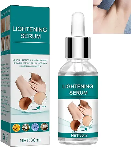 Suero para Aclarar las Axilas,Suero Blanqueador De Piel Para Cuerpo Cara Cuello,Suero Para Blanquear la Piel Iluminar las Axilas,Blanqueador para Las Axilas Los Codos Las Rodillas,30ml  