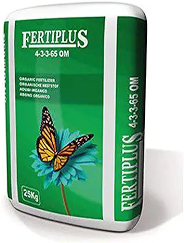 Suinga ABONO ORGANICO Peletizado Fertilizante Fertiplus, Saco 25 Kg. Usado en Cultivos como Tabaco, Tomate, Hortalizas, Frutales, UVA, Viñedos o Jardinería  