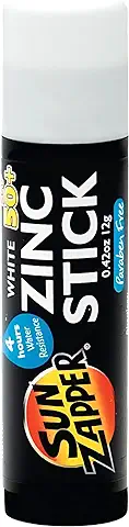 Sun Zapper (Blanco) Protector Solar Mineral con Color de zinc - Crema Solar de alta Protección Solar SPF50+ UVA/UVB+ Alta Resistencia al Agua. Protector Solar Producido en Australia  