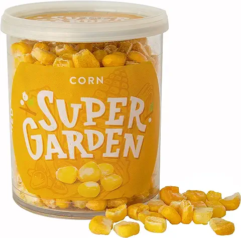 Super Garden Maíz Liofilizado - Snack Saludable - Producto 100% puro y Natural - Apto para Veganos - Sin Azúcares, Aditivos Artificiales ni Conservantes Añadidos - Sin Gluten - No OMG  
