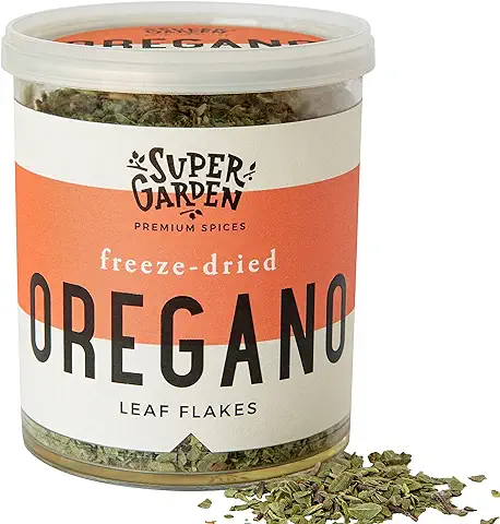 Super Garden Orégano Liofilizado - Producto 100% puro y Natural - Apto para Veganos - Sin Azúcares, Aditivos Artificiales ni Conservantes Añadidos - Sin Gluten - No OMG  