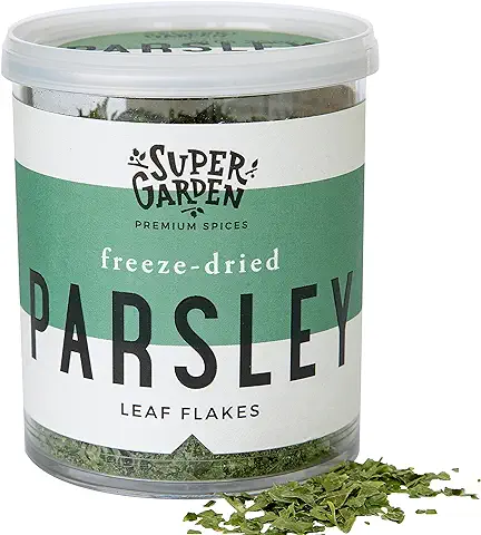 Super Garden Perejil Liofilizado - Producto 100% puro y Natural - Apto para Veganos - Sin Azúcares, Aditivos Artificiales ni Conservantes Añadidos - Sin Gluten - No OMG  