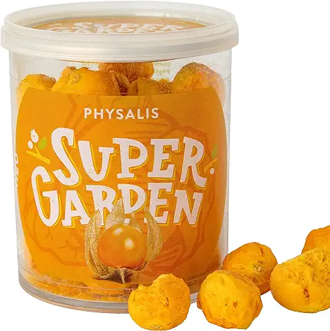Super Garden Physalis Liofilizado - Snack Saludable - Producto 100% puro y Natural - Apto para Veganos - Sin Azúcares, Aditivos Artificiales ni Conservantes Añadidos - Sin Gluten - No OMG  