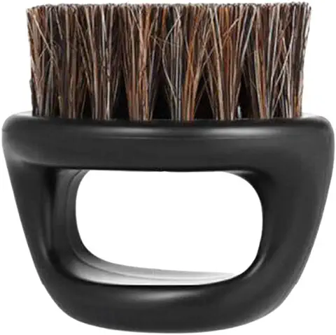 SUPVOX Cepillo para Barba de Cerdas de Jabalí (Negro)  