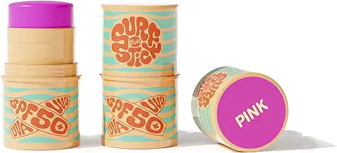 Surf Stick Bell SPF 50+ | Natural, Mineral, Vegan, Sun Protection, Sun Screen (rosado)  