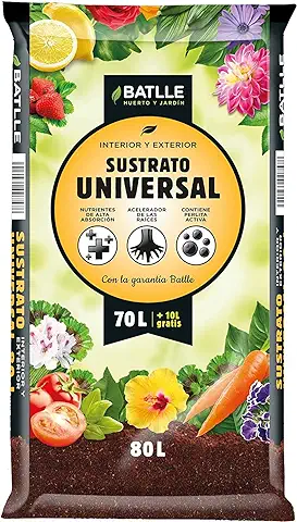 Sustrato Universal 80L para Plantas de Interior y Exterior - Batlle  