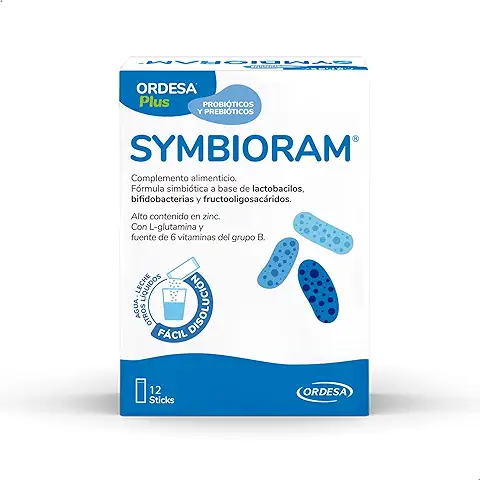 Symbioram Sobres | Complemento Alimenticio Para Molestias Digestivas en Niños y Adultos con Lactobacilos y Bifidobacterias - 12 Sobres  
