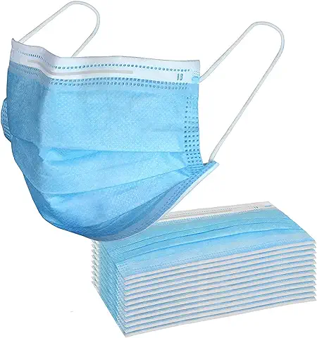 SYMTEX 100 Unidades Mascarillas Quirúrgicas Tipo IIR Certificado CE, Mascarilla Médicas Homologadas, 3 Capas, Alta Eficiencia Filtración Bacteriana Mayor al 98%, EN 14683:2019  