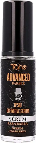 Tahe Advanced Barber Sérum Hidratante para Barba Nº501 Definitive con Aceite de Argán y Vitamina E, 30 ml  