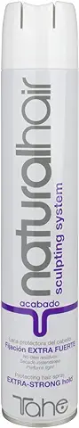 Tahe Laca Pelo de Acabado Protectora del Cabello Natural Hair Extra-Fuerte en Spray sin Residuos, Secado Instantaneo, 400 ml  