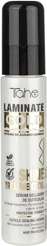 Tahe Laminate Gold Sérum Capilar Sellador de Cutículas y Protector Térmico Shine Treatment Oil, 60 ml Tahe Laminate Gold Sérum Capilar Sellador de Cutículas y Protector Térmico Shine Treatment Oil, 60 ml