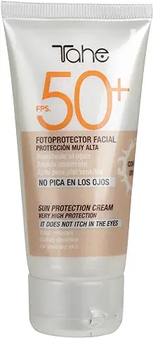 Tahe Sun Protect Protector Solar Facial Crema Solar para Cara Water Resistant FPS 50+ Apto para Piel Atópica 50 ml  