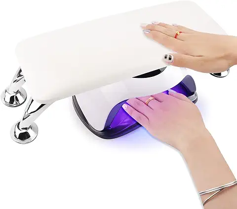 Talifoca Almohada para Reposamanos de Uñas, Almohada de Mano de Uñas de Cuero de Microfibra, Cojín de Mano de Manicura,Reposabrazos para Uñas Mesa Manicur para Reposabrazos  