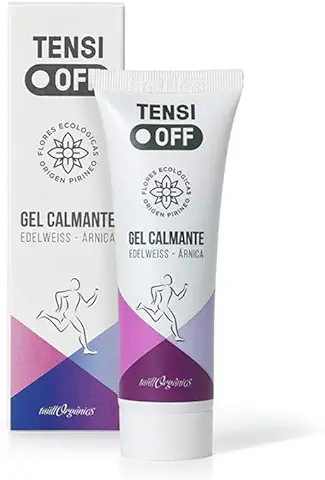 Taüll Orgànics - Tensi Off Gel Calmante Ecológico | 75 ML, Efecto Frío con Edelweiss y Alto Contenido en Extracto de Árnica, Prevención de Lesiones Deportivas, Alivia y Calma las Molestias Musculares  