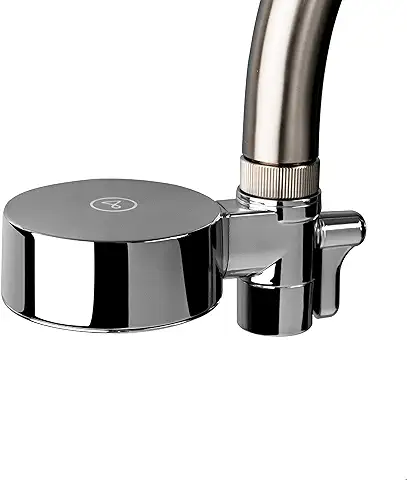 Tappwater EcoPro Compact - El Filtro de agua para Grifo Cocina más Pequeño del Mercado. Purificador de agua Sostenible. Filtra más de 100 Sustancias. Filtración Ultra Avanzada en 5 Etapas (cromado)  