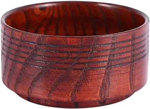 Tazón de Afeitar Jabonera de Madera Jabonera de Afeitar Taza Taza Herramienta Natural Afeitadora Espuma de Afeitar Redonda Cuenco de Crema de Afeitar Mojado para Hombres  