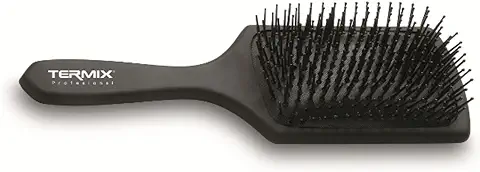 Termix Cepillo de pelo Neumático para Desenredar, Color Negro, con Mango Antideslizante y Fibras Gruesas y Resistentes  