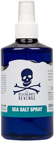 The Bluebeards Revenge, Sea Salt Spray For Curly Hair Adds Texture, Volume For A Natural Matt Styled Finish, Vegan Friendly, 300ml  