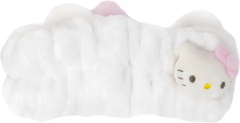 The Crème Shop Diadema de spa de Felpa con lazo Distintivo de Hello Kitty (rosa) | Libre de Crueldad Animal y Vegana  