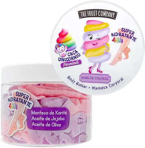 The Fruit Company Crema Corporal Nube de Colores 300ml Manteca Corporal Super Hidratante Formula Vegana  