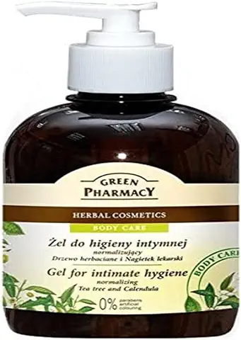 The Green Pharmacy Gel Intimo, Arbol de Te y Calendula, 370 Mililitros, 370 Mililitro, 1  