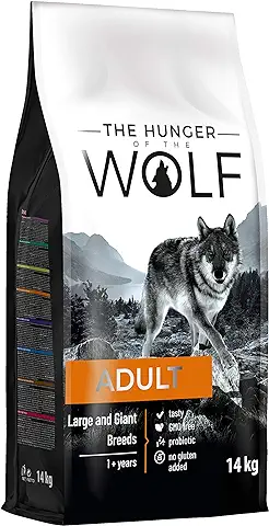 The Hunger of the Wolf Alimento seco para Perros de Razas Grandes y Gigantes, Fórmula con Pollo Indicada para la Salud de las Articulaciones - 14 kg  