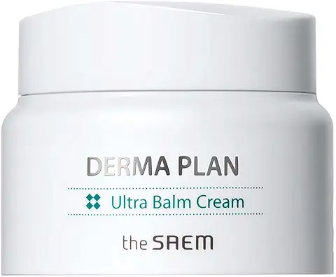 The Saem. Crema Facial para Pieles Sensibles, Derma Plan. Ultra Balm Cream. Para Pieles Sensibles. Textura de Bálsamo. Ingredientes Naturales. Contenido 60ml.  