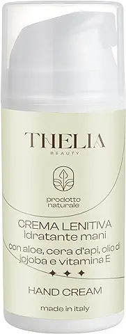 Thelia Beauty | Crema de Manos Hidratante Lenitiva con Aloe, Cera de Abejas, Aceite de Jojoba y Vitamina E, Producto Natural sin Parabenos, Dermatológicamente Testado, Made in Italy, 100 ml  