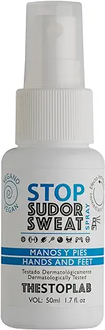 THESTOPLAB - Stop Sudor Manos y Pies Spray, Mejora el Agarre y Evita la Sudoración, 50ml  