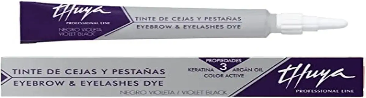 THUYA Tinte Negro Violeta DE Cejas Y PESTAÑAS, Estandar  