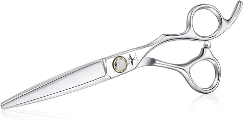 Tijeras de pelo de Peluquería, 6 Pulgada, Tijeras de Peluquero Profesionales para Hombres, Mujeres y Niños con Sistema de Tensión de Rodamiento de Circulo  
