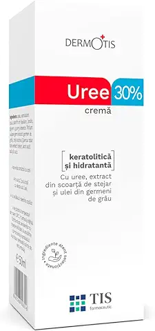 TIS Urea 30% Crema - Cura la Piel Agrietada, Deshidratada e Irritada | Pies, Uñas, Codos, Rodillas, Manos | Eczema, Queratosis, Psoriasis | Uñas Encarnadas, Desvitalizadas, Dañadas | Textura Densa  
