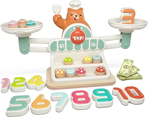 TOP BRIGHT Juguetes de Juego de Matemáticas de Equilibrio para Niños de 3 4 5 Años, Juguetes de Conteo de Equilibrio Stem para Niñas y Niños de más de 3 Años  